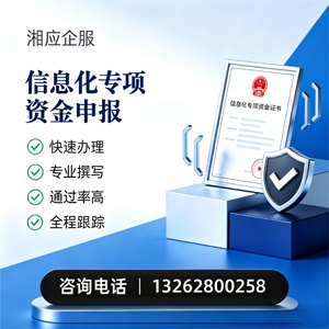宜春信息化专项资金申报服务
