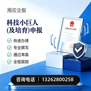 宜春科技小巨人及培育企业申报服务